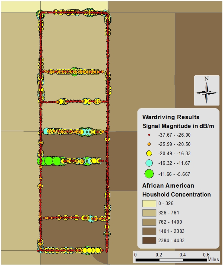 WiFi signals and African American Concentrations