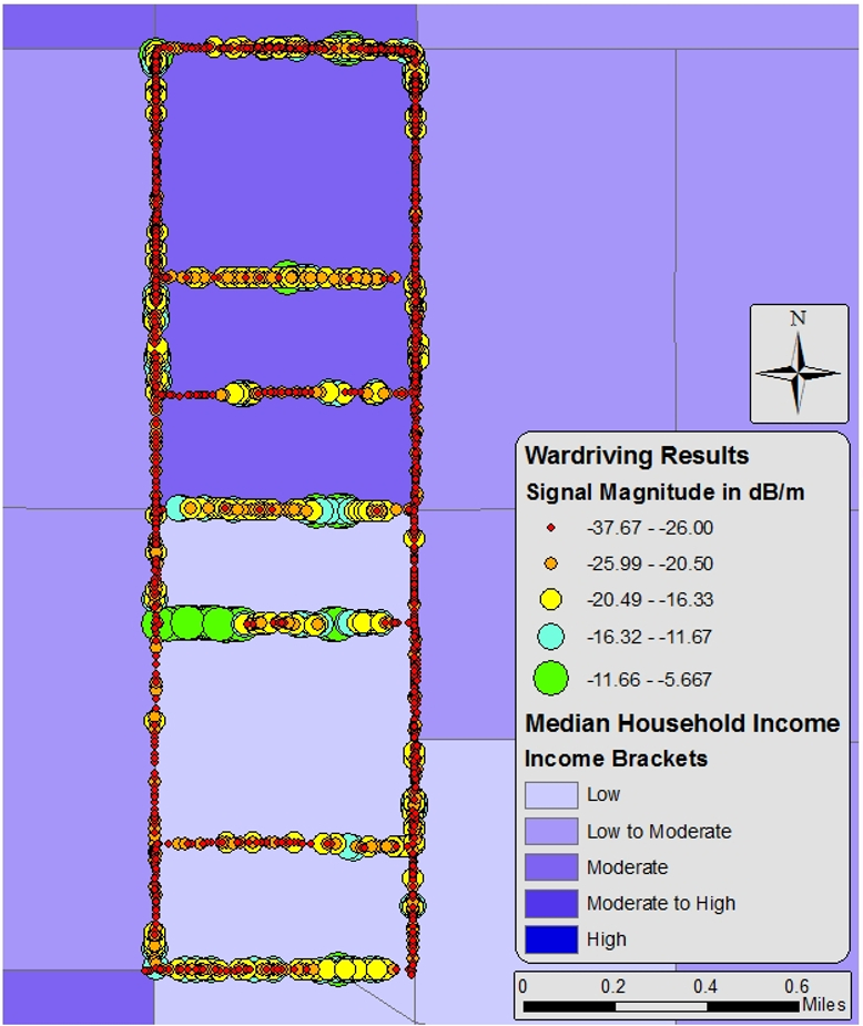 WiFi signals and Median Household Income
